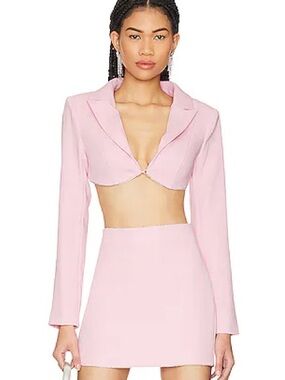 Lovers + Friends Pastel Pink Two-Piece Set